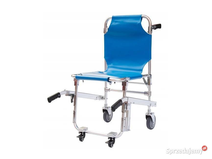 KRZESŁO TRANSPORTOWE NIEBIESKIE Zrębice