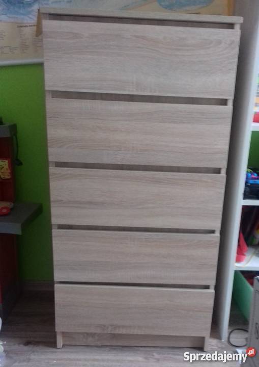 Komoda 5 szuflad dąb sonoma 121x60x40 Kronospan dolnośląskie
