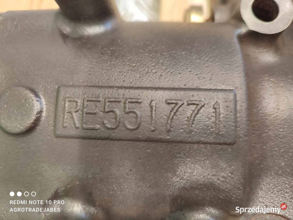 Kolektor ssący John Deere 6068 HRT 90 R535124 wielkopolskie Wilkowo