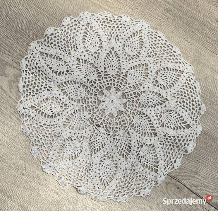 Serweta szydełko 35x35 biały Łódź