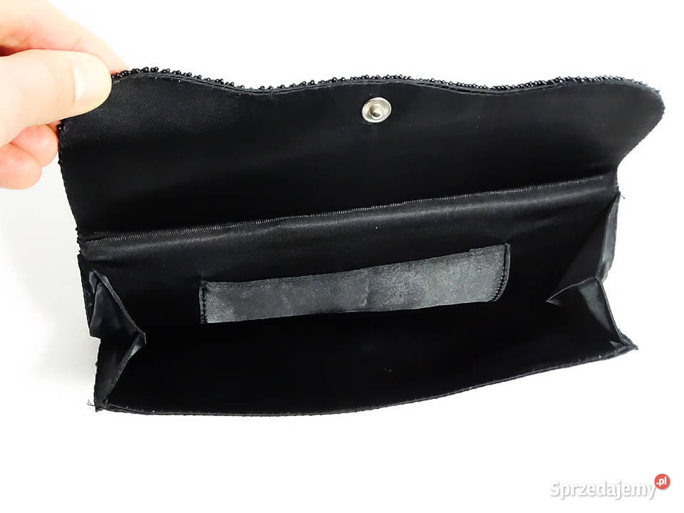 Kopertówka puzderko do ręki czarna 22x12 Dla kobiet Biłgoraj