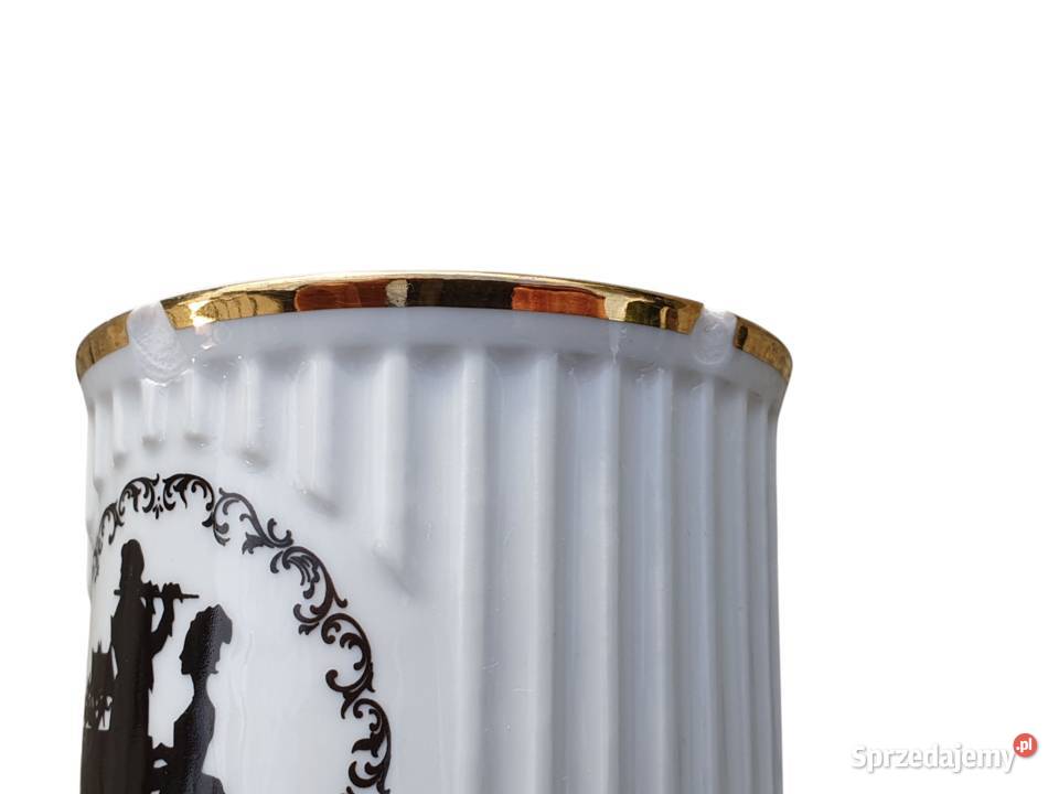 Stary porcelanowy komplet sześciu kubków Cieszyn sprzedam
