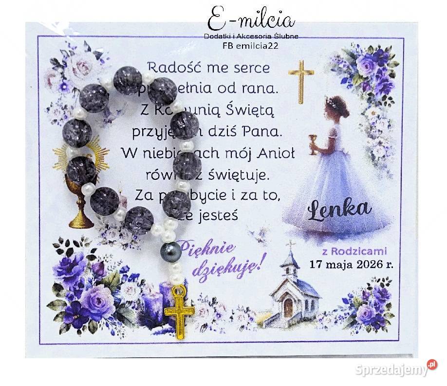 Podziękowania Gości z okazji I Komunii Św Zielona Góra