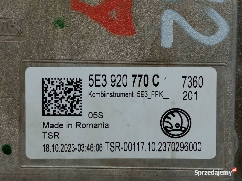 LICZNIK 5E3920770C 20 B Skoda Octavia IV 2019