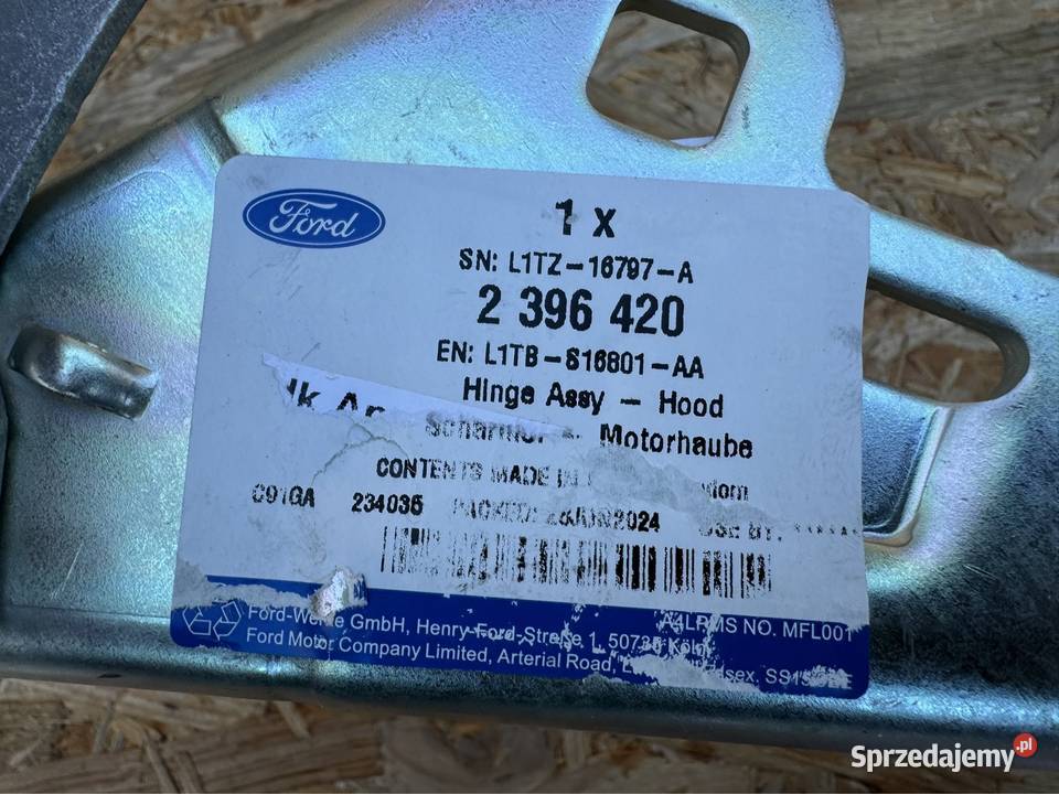 Zawias maski ford puma mk2 prawy lewy Zawiasy, bolce i prowadnice Międzychód
