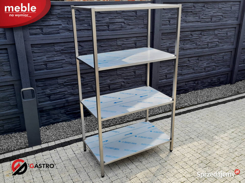 Regał 4 półkowy stal nierdzewna wym Ostrów Wielkopolski