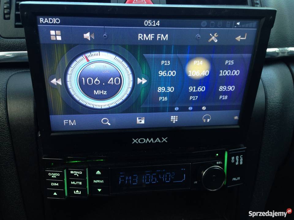 Radio dotykowe XOMAXXMVRSUN728 1 DIN wysuwany RDS Radioodtwarzacze lubuskie Gorzów Wielkopolski
