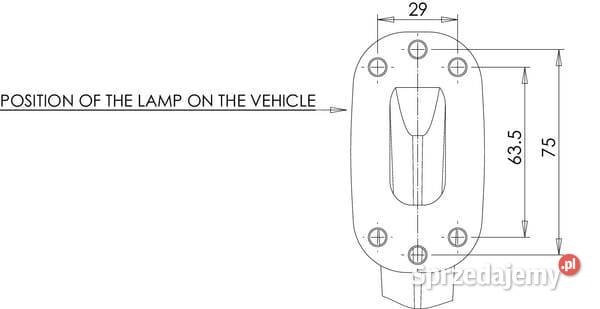 Lampa obrysowa LED lewa 1224V Kramp LA30006