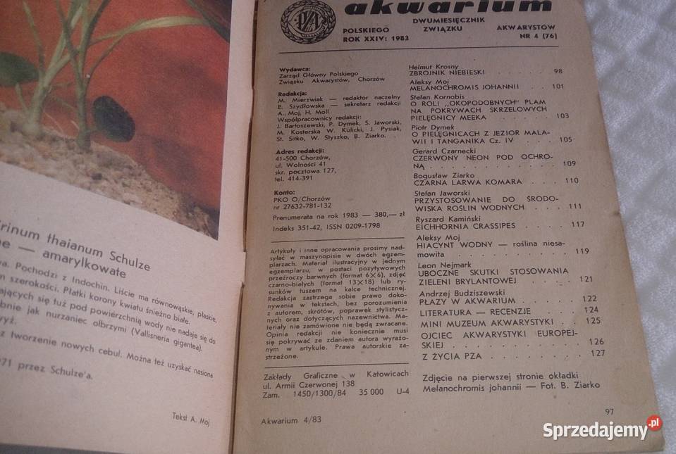 Akwarium 1983 4 76 Książka Czeladź