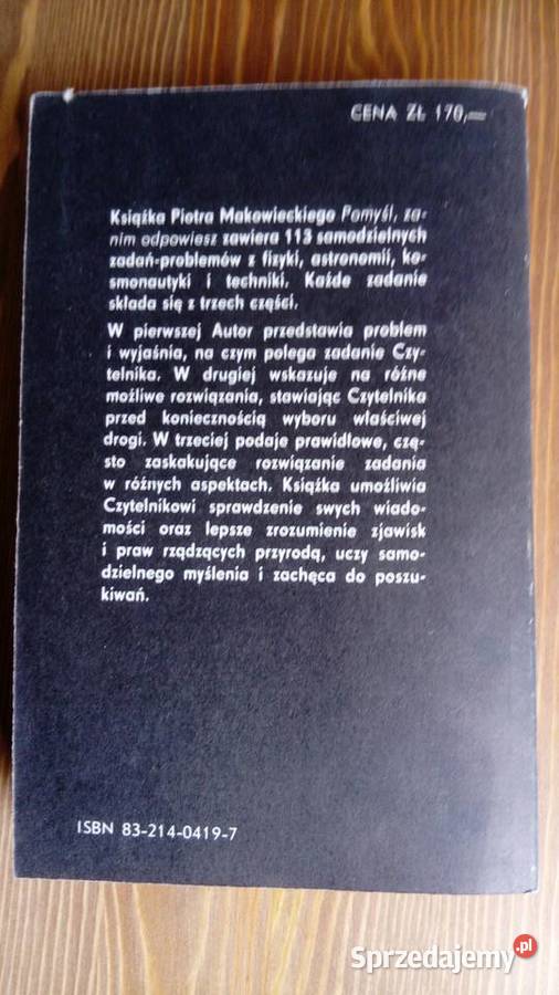 Pomyśl zanim odpowiesz Piotr Makowiecki Książki i Podręczniki Sosnowiec