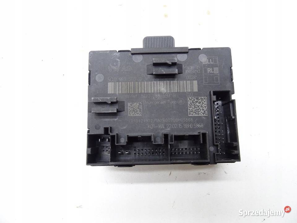 MODUŁ STEROWNIK DRZWI PRZÓD 5Q0959593D VW GOLF