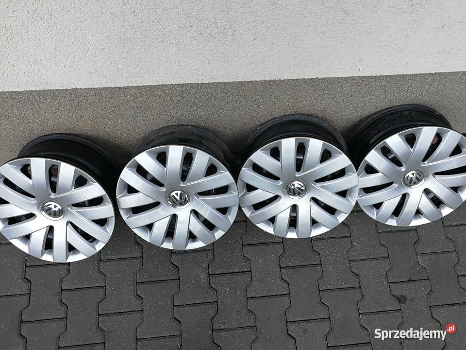 4 x Felgi stalowe kołpaki 15 5x100 VW Audi Skoda Samochodowe świętokrzyskie Pińczów