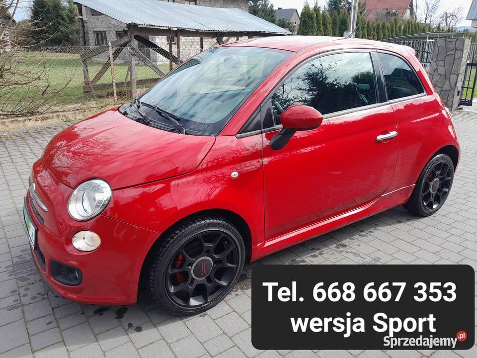 FIAT 500S wersja SPORT 1242 BENZYNA PRZEBIEG 132 małopolskie