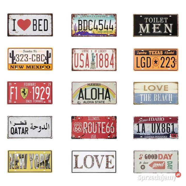 Tabliczka dekoracyjna metalowa PARTS SERVICE Chmielnik