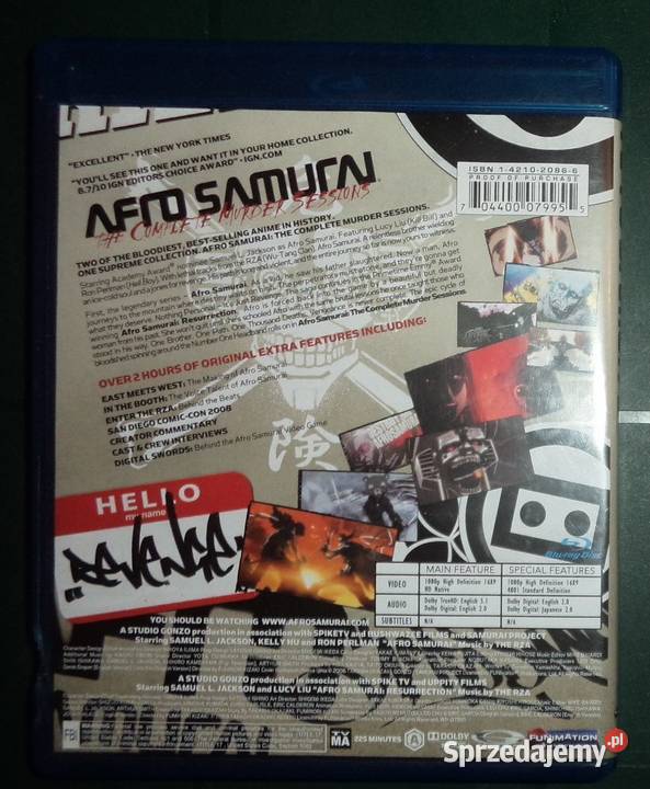 Film manga anime Afro Samurai The Complete Rzeszów