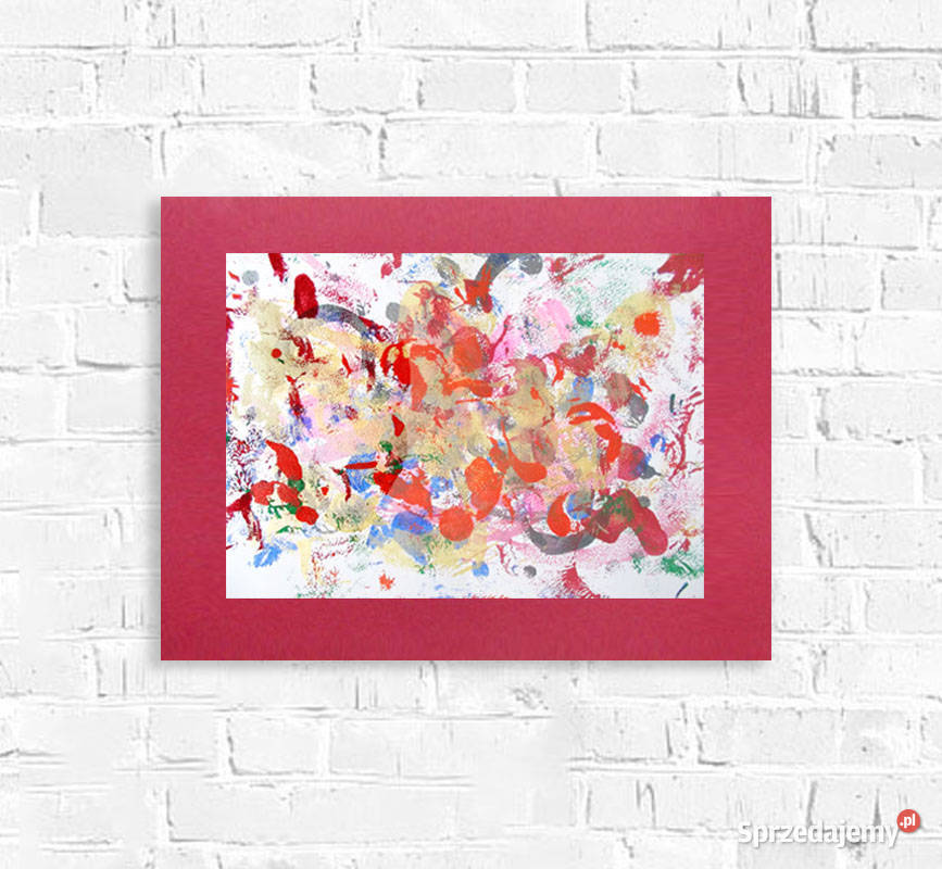 kolorowa dekoracja na ścianę abstrakcja 30x40 Łódź