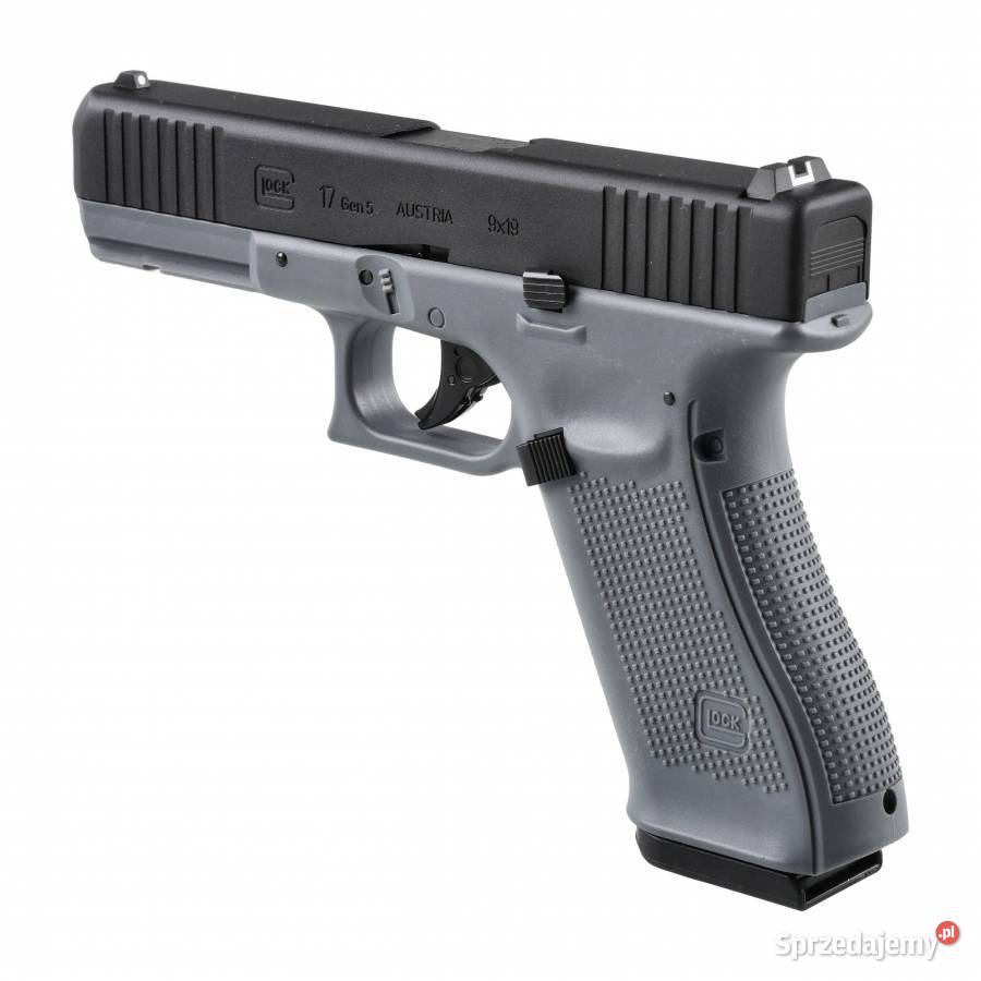 Pistolet wiatrówka Glock 17 gen5 45 mm BB szary wielkopolskie Przyłęki