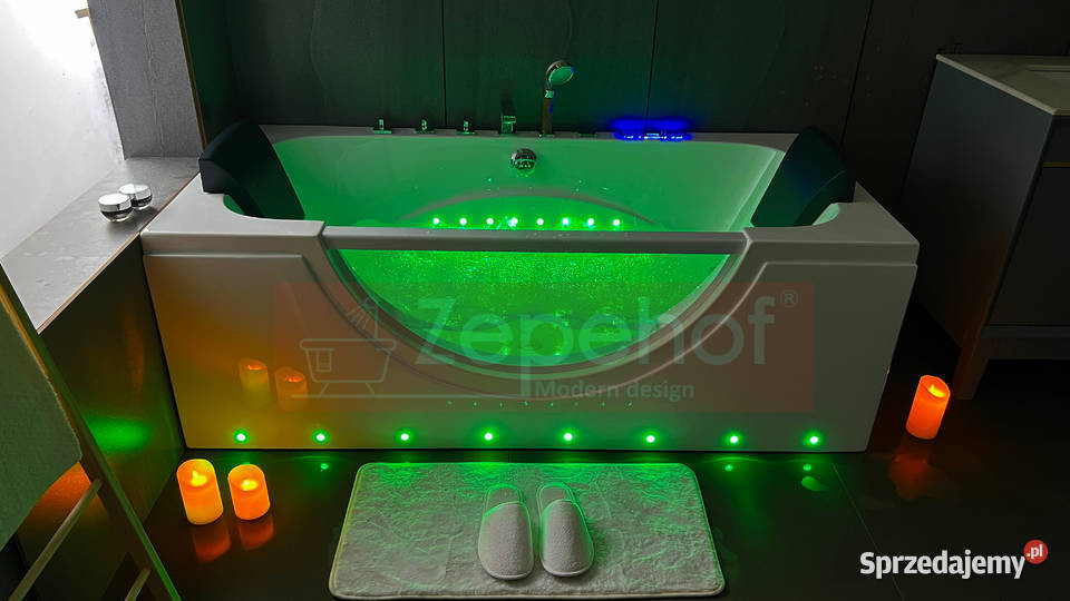 Wanna z hydromasażem C510 prostokątna Budownictwo i akcesoria