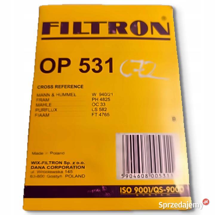 FILTR OLEJU Filtron OP 531 OP531 Opel Ascona B sprzedam