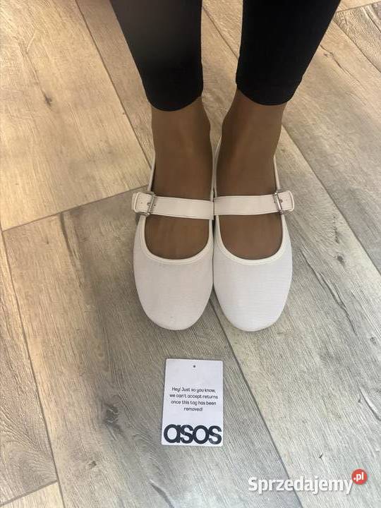 41 Asos Design Białe baleriny z Londynu Nowe małopolskie Kraków