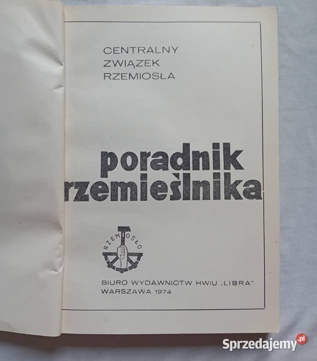 Poradnik rzemieślnika BW HWIU Libra 1974 r Antykwariat wielkopolskie