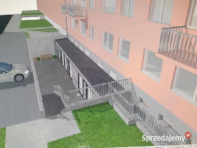 Lokal 253m2 w Żaganiu z projektem na 4 lokale lubuskie Żagań