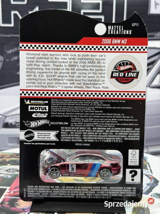 Hot Wheels RLC 2006 BMW M3 Red BOX 23 Wrocław sprzedam