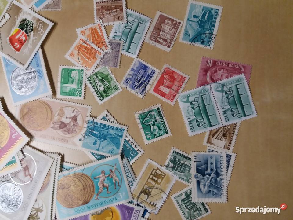Znaczki Węgry pieczątki Gliwice
