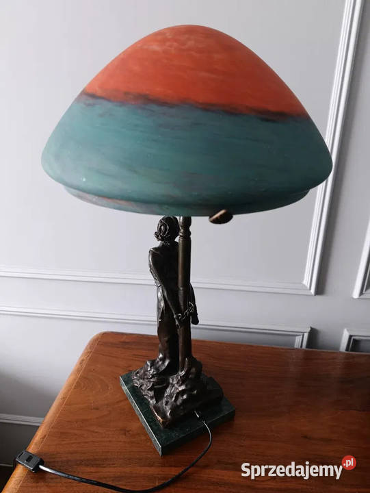 Lampa gabinetowa secesyjna Art Nouveau Deco E Antyki dolnośląskie Wrocław