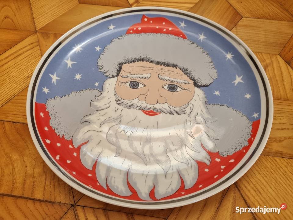 Talerz Święty Mikołaj PRL Lublin