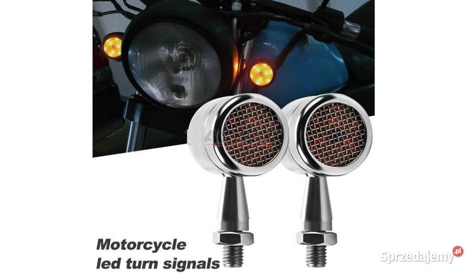 KIERUNKOWSKAZY Z CHROM X 2 METAL CHOPPER BOBBER Oświetlenie Sosnowiec sprzedam