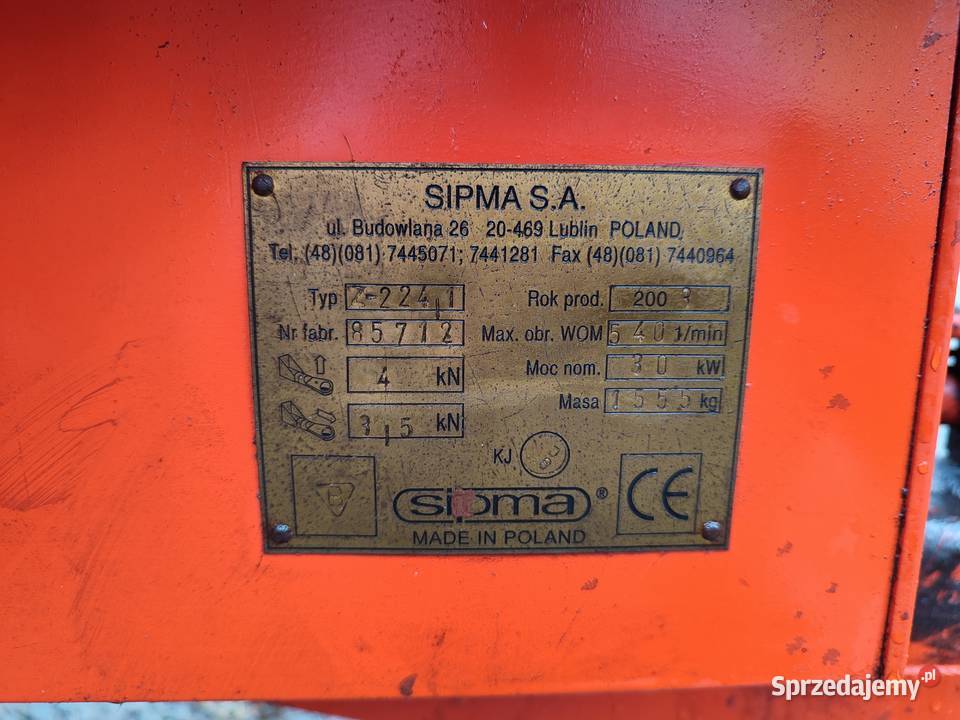 Sprzedam prasę sipme z224 Kobielice