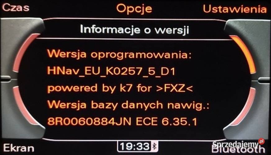 Audi MMI 3G polskie menu A4 A5 A6 A7 A8 Q5 Q7