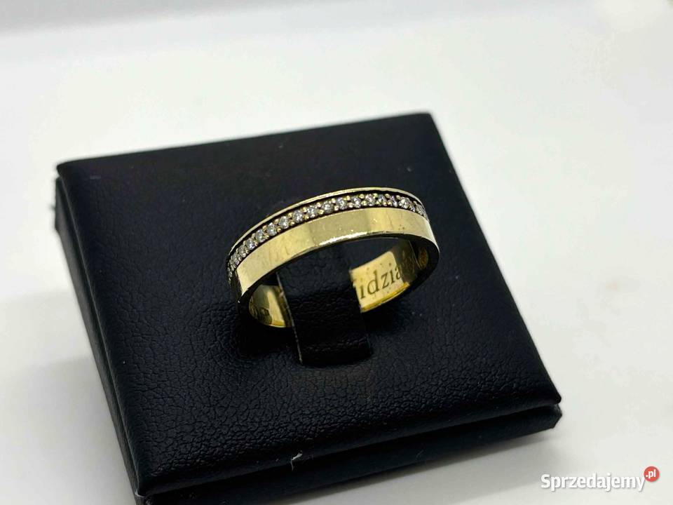 Złota Obrączka z Diamentem pr 585 452g R17 warmińsko-mazurskie Elbląg