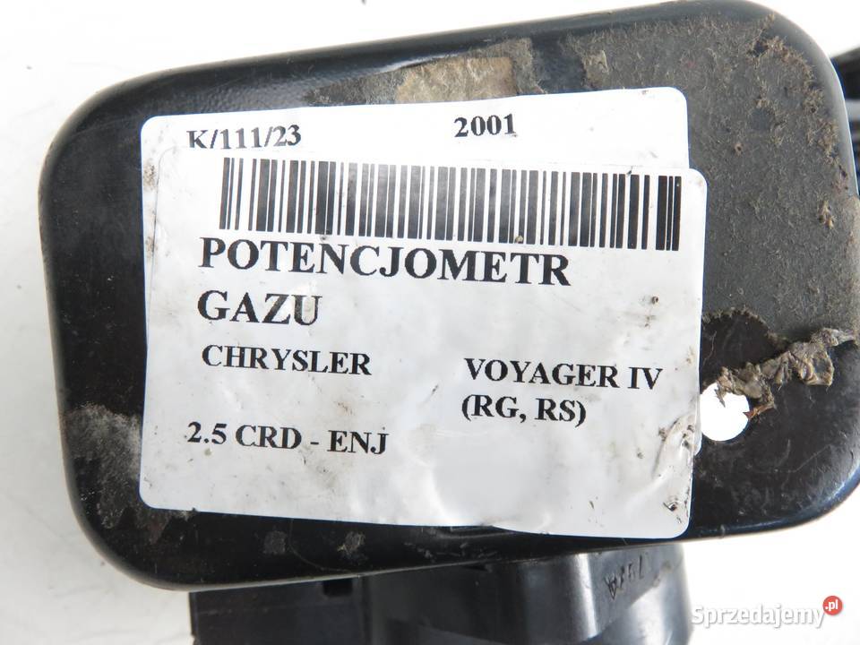 POTENCJOMETR GAZU CHRYSLER VOYAGER IV 25 CRD małopolskie