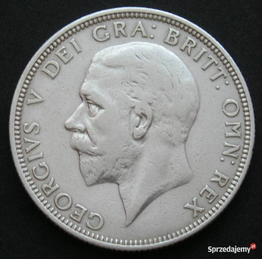 Wielka Brytania 1 FLORIN 1936 SREBRO Jerzy V Łódź