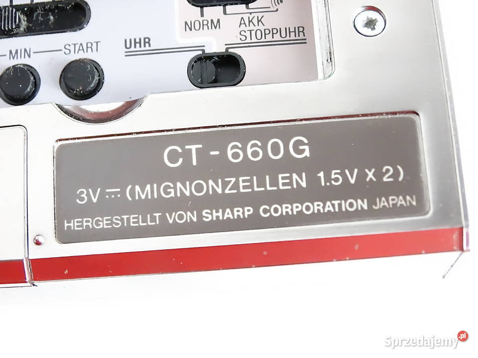 Unikat Vintage Sharp CT660G Talking Clock Antyki Biłgoraj