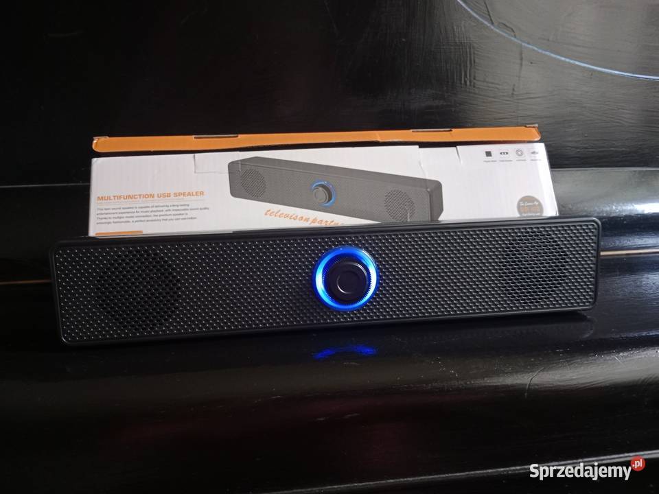 Nowy Soundbar Głośnik Komputerowy E1002D 6W LED