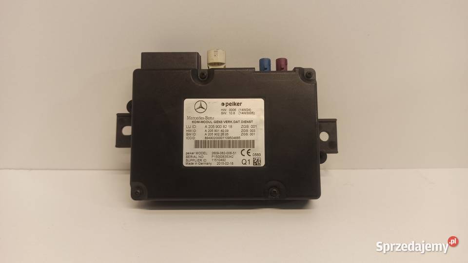 MERCEDES W212 MODUL TELEMIATIC A2059008218 Części samochodowe