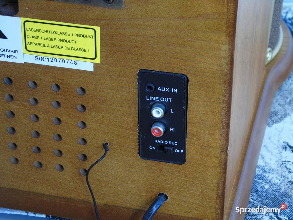 Retro Gramofon z radiem CD USB i magnetofonem i podkarpackie Jasło