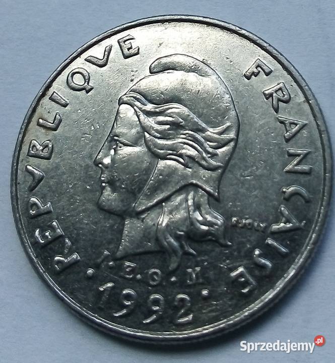 NOWA KALEDONIA10 FRANKÓW1992 r Legionowo