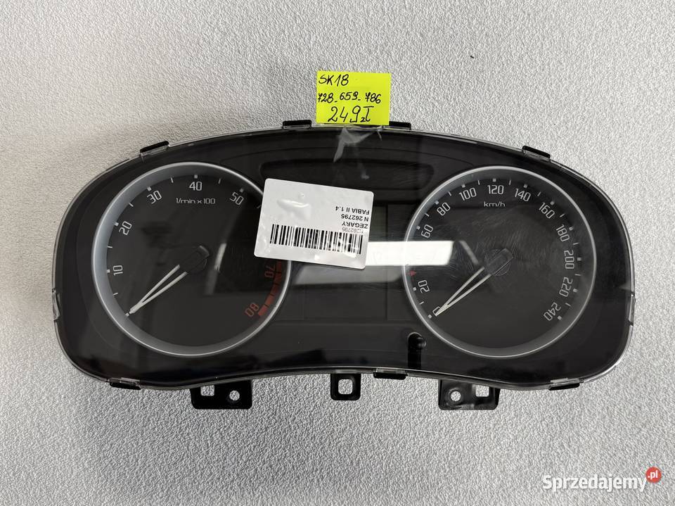 LICZNIK ZEGAR SKODA FABIA II 14 5J0920810B Warszawa