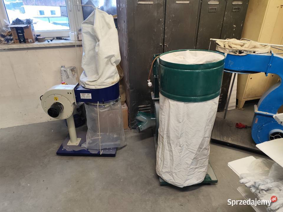 Odciąg trocin pyłu do piły grubościówki heblarki małopolskie Maków Podhalański