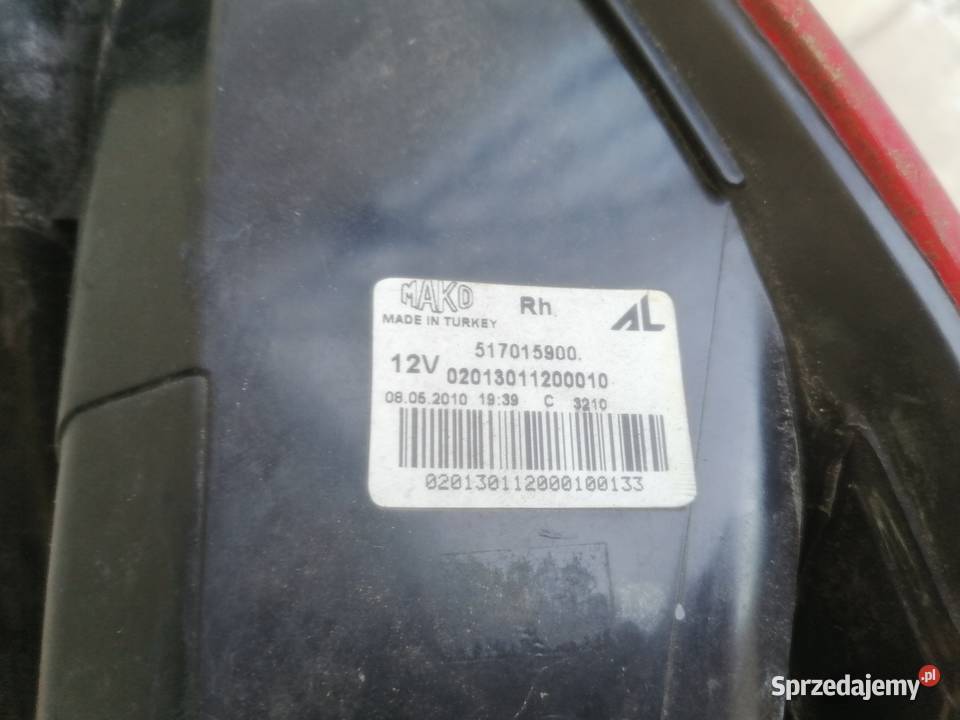 Fiat Grande Punto lampa prawa tylna 517015900 Cieszyn