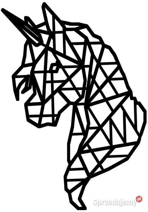 Dekoracja Ścienna Geometryczny Jednorożec łódzkie Piotrków Trybunalski sprzedam