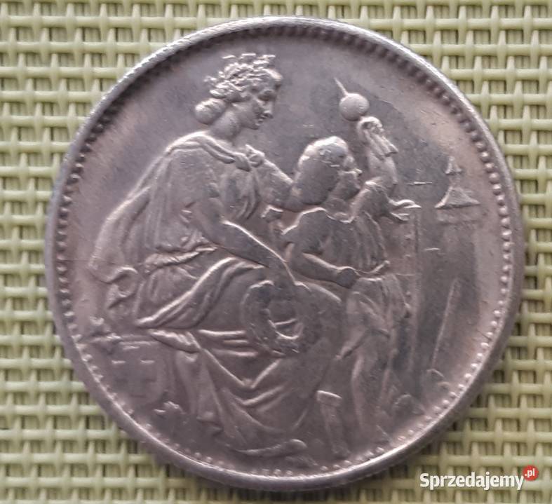 MonetaNumizmatKopia 5 FRANKÓW 1865 SZWAJCARIA 19 Numizmatyka