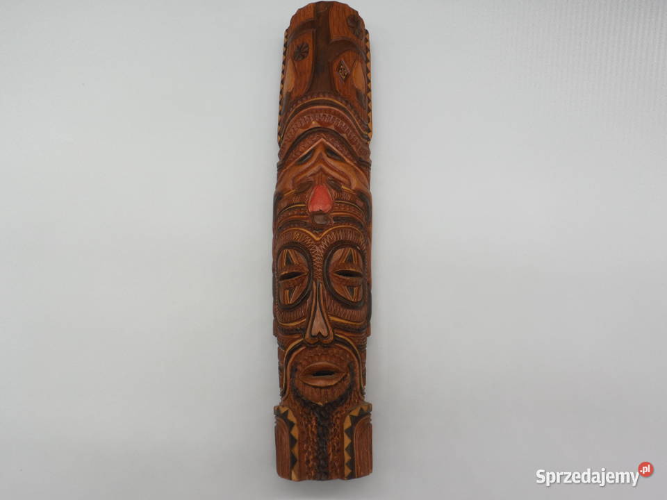 Ręcznie rzeźbiony totem TIKI Unikatowa rzeźba z Raszków