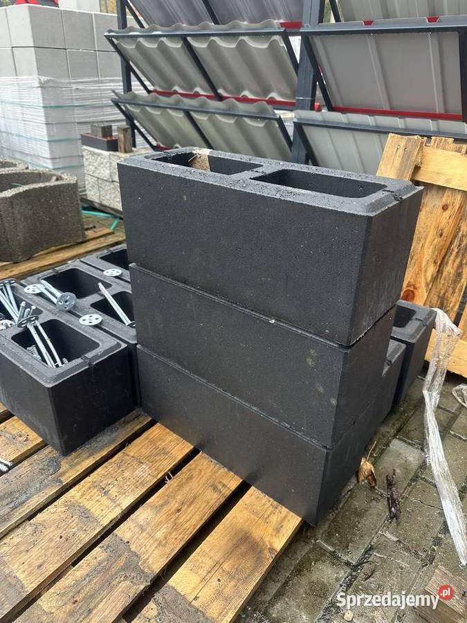 Bloczek ogrodzeniowy 20x20x50 gładki SIERADZ