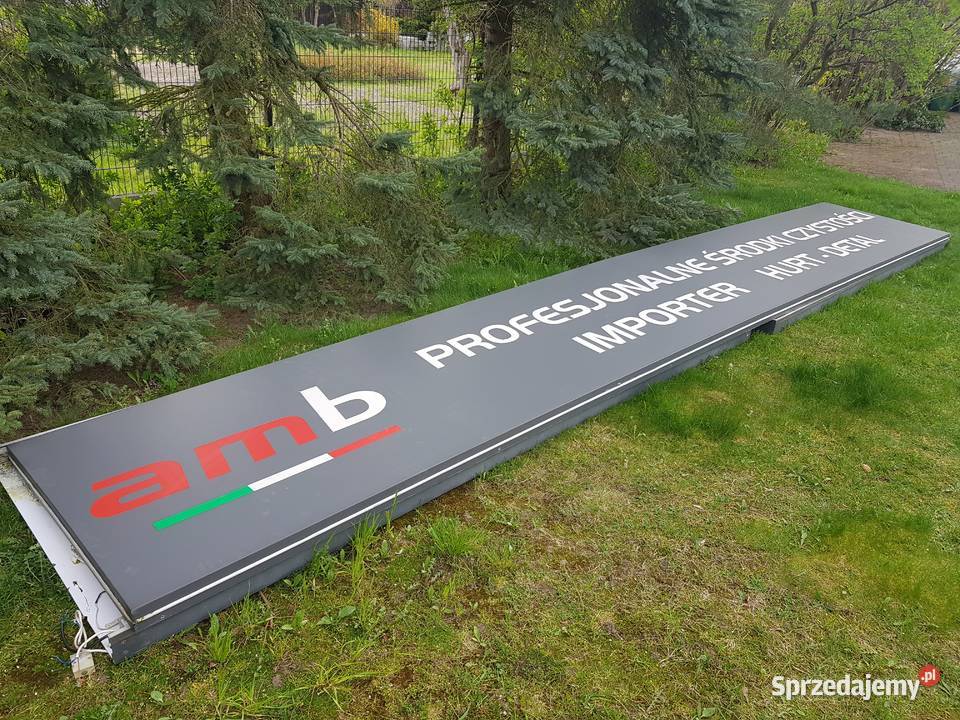 kaseton reklamowy podświetlany led Rąbień AB