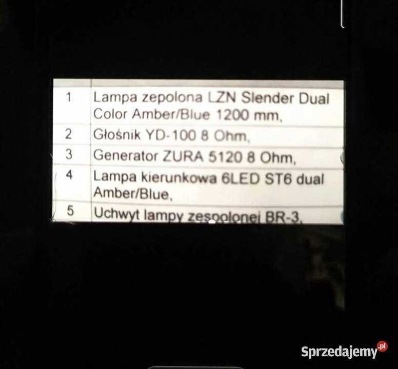 Zestaw belki ostrzegawczej dual color głośnik Otwock